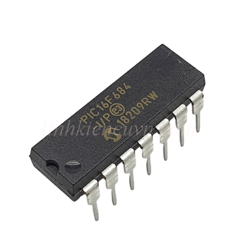 IC PIC16F684 - I/P mới chính hãng Microchip (pic trắng)