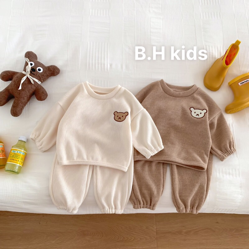 Bộ Tăm Gấu vải siêu xịn,vải mềm mịn cho bé từ 5-16kg (A6)