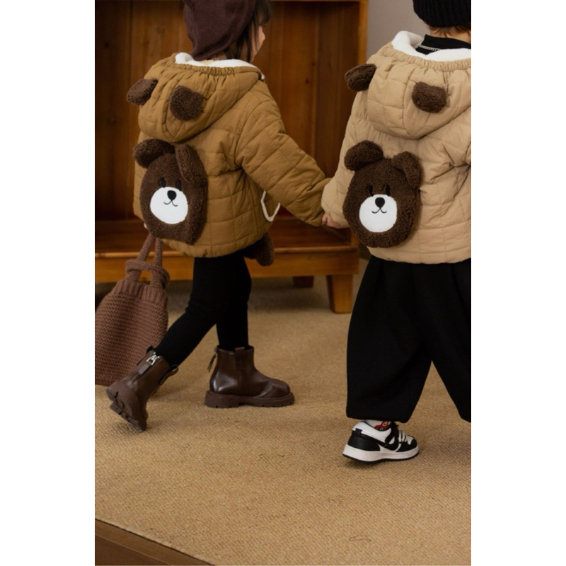 Áo khoác phao lông cho bé trai bé gái hàng quảng châu cao cấp