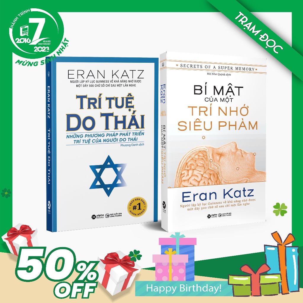 Sách: Bí Mật Của Một Trí Nhớ Siêu Phàm + Trí Tuệ Do Thái