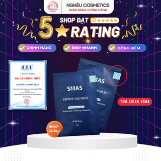 Mặt Nạ Smas Dưỡng Ẩm Phục Hồi Làm Dịu Da Tức Thì SMAS Peptide Silk Mask 25G Nhập Khẩu Chính Hãng