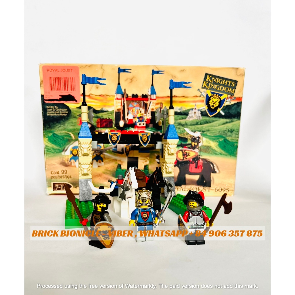 LEGO CASTLE - ĐỒ CHƠI XẾP HÌNH LẮP RÁP LEGO TRUNG CỔ LÂU ĐÀI - 6095 ROYAL JOUST - SONG ĐẤU HOÀNG GIA