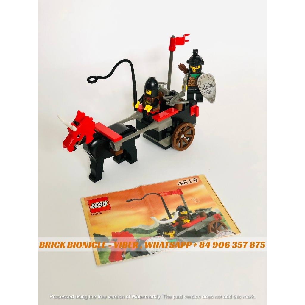LEGO CASTLE - ĐỒ CHƠI XẾP HÌNH LẮP RÁP LEGO TRUNG CỔ LÂU ĐÀI - 4819 BULL ATTACK WAGON