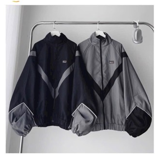 Áo Khoác Dù nam nữ unisex 2 lớp dày dặn full zip PHÓI SỌC CHÉO cực đẹp mẫu mới 2024