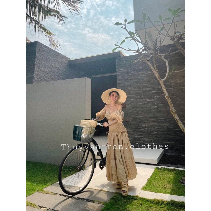 Set nâu tay phồng