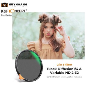 Kính Lọc Filter K&F Concept Black Mist 1/4 + ND2-32 ( 82mm) KF01.1816