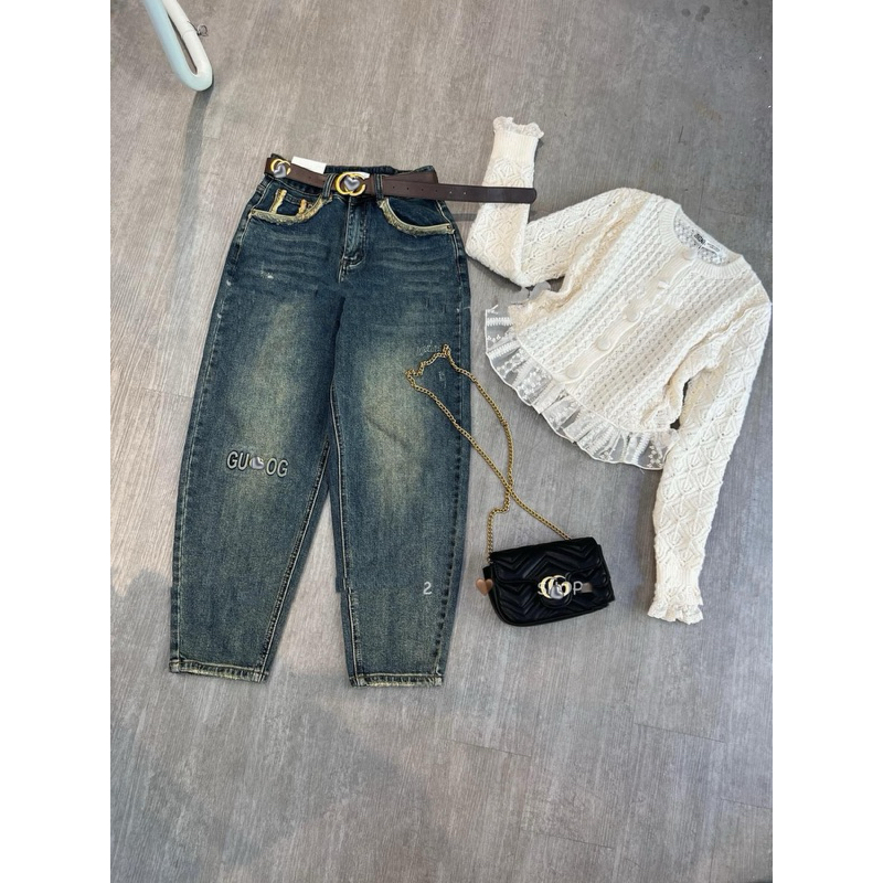 Áo Len Dài Tay Cài Khuy Bọc Pha Ren Siêu Hot