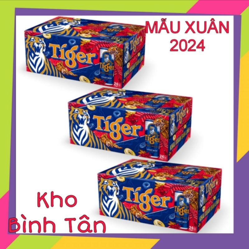 MẪU XUÂN COMBO 3 _Thùng 24 lon bia Tiger 330ml