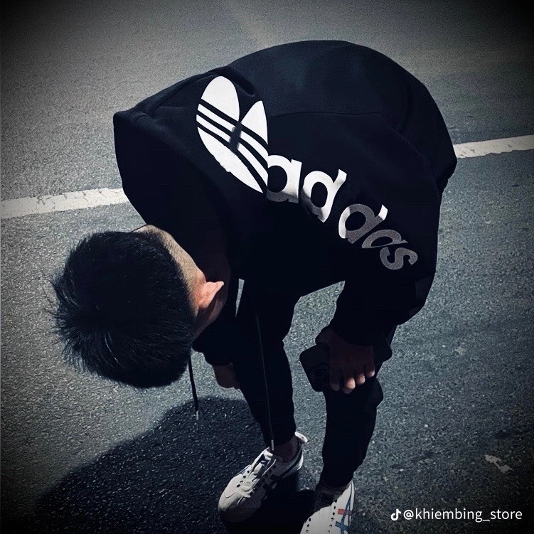 Áo Khoác Hoodie khóa adi.das Họa Tiết INn Chữ Sắc Nét , Áo Hoodie khóa Chất Liệu Vải Nỉ Bông Dày Dặn Có Mũ0