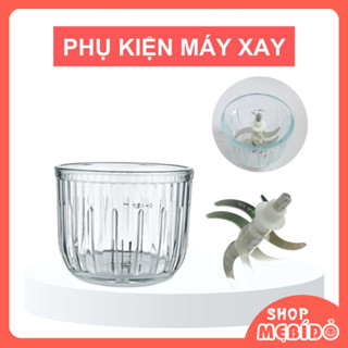 Phụ Kiện Máy Xay Hattiecs Coco Bear Cối Cầm Tay Dao 8 Lưỡi Phụ Kiện Rời - Shop Mẹ Bí Đỏ