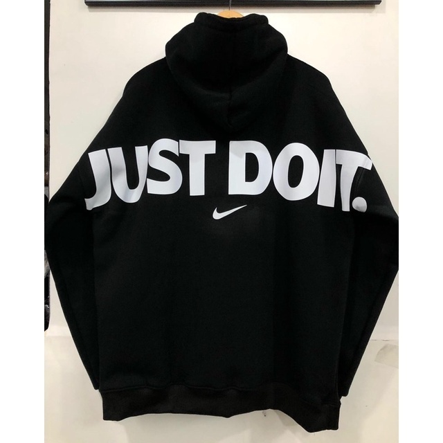 Áo Hoodie N!ke Just Do It Phối Hình In Ngang Lưng Siêu Đẹp,Chất Liệu Nỉ Bông Dầy Dặn,Áo Hoodie Unisex Nam Nữ