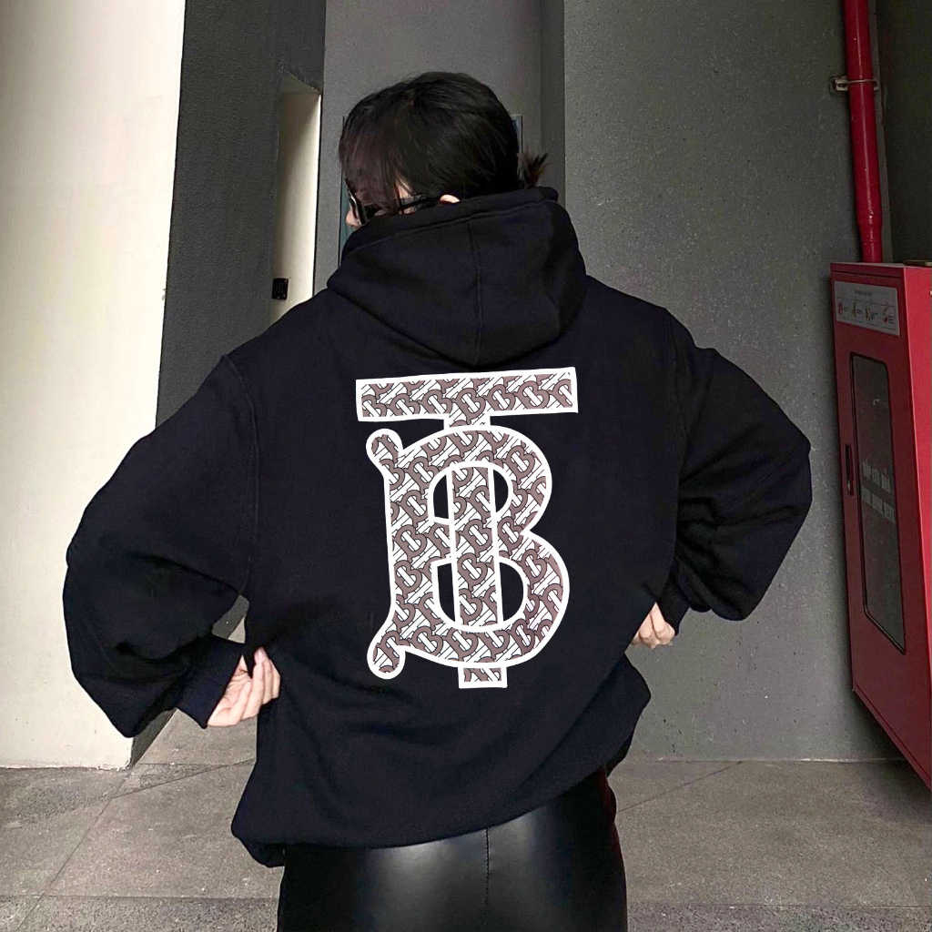 Áo Hoodie BBR TB Chất Liệu Nỉ Bông Dầy Dặn,Áo Nỉ Bông Sỏ Dây Khuy Kim Loại Hình Cực Nét