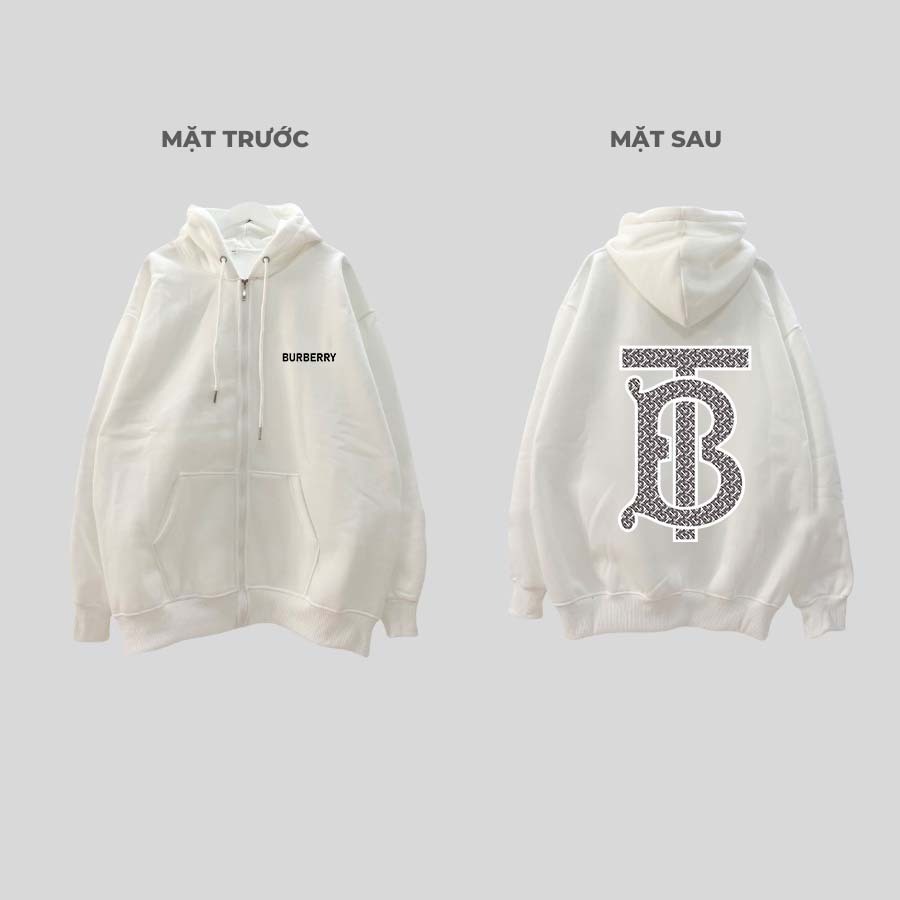 Áo Hoodie BBR TB Chất Liệu Nỉ Bông Dầy Dặn,Áo Nỉ Bông Sỏ Dây Khuy Kim Loại Hình Cực Nét