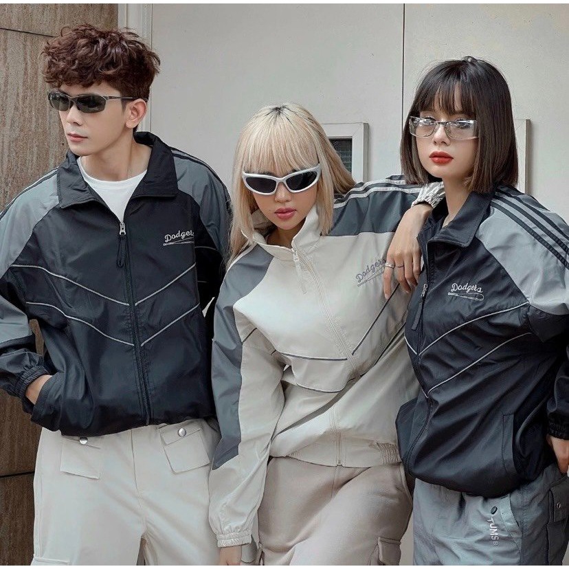 Áo Khoác Gió Dodgera Form Unisex Nam Nữ, Áo Gió 2 Lớp Logo Thêu Siêu Nét