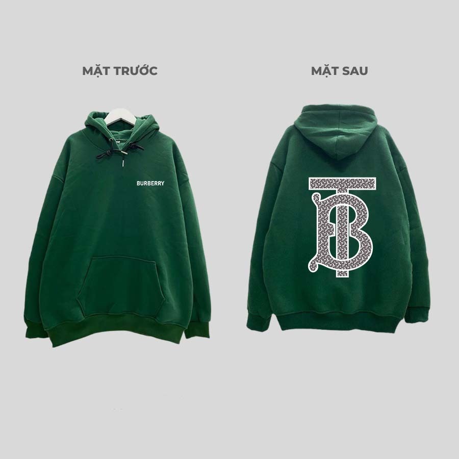 Áo Hoodie BBR TB Chất Liệu Nỉ Bông Dầy Dặn,Áo Nỉ Bông Sỏ Dây Khuy Kim Loại Hình Cực Nét