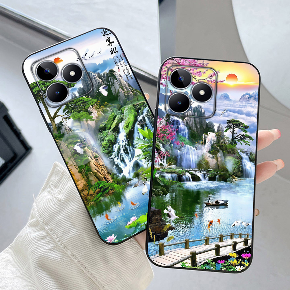 Ốp lưng oppo realme c53 / realme c51 in hình phong cảnh phong thủy tài lộc