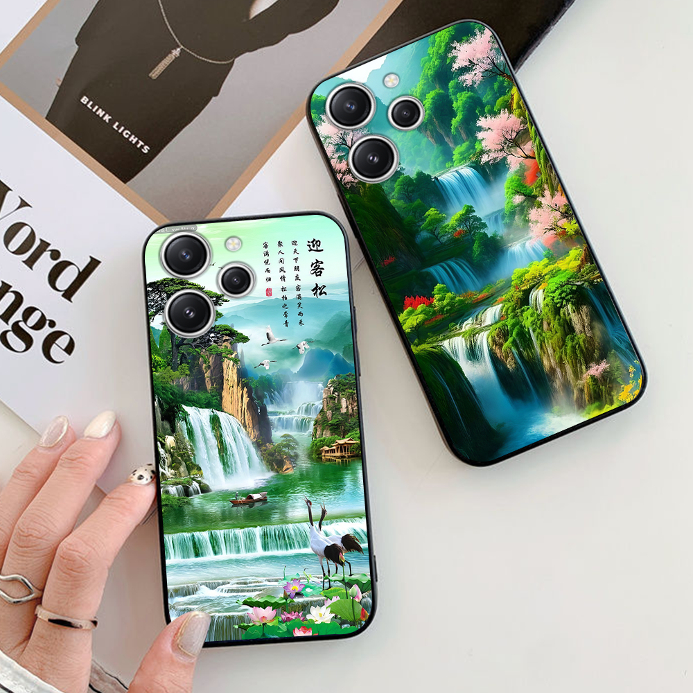 Ốp lưng xiaomi redmi 12 in hình phong cảnh phong thủy tài lộc