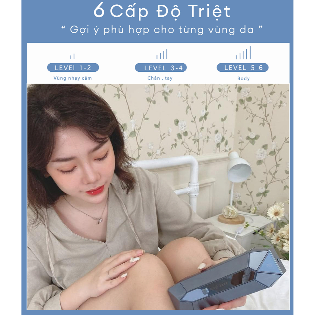 Máy triệt lông trẻ hóa da công nghệ IPL đá sapphire lạnh Nanotime B65pro bàn Diamond của nhà HT Beauty, triệt vĩnh viễn