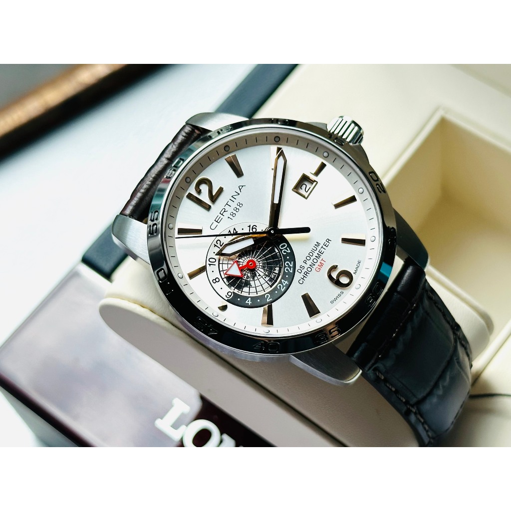 Đồng hồ nam dây da Certina DS Podium GMT C034.455.16.037.01