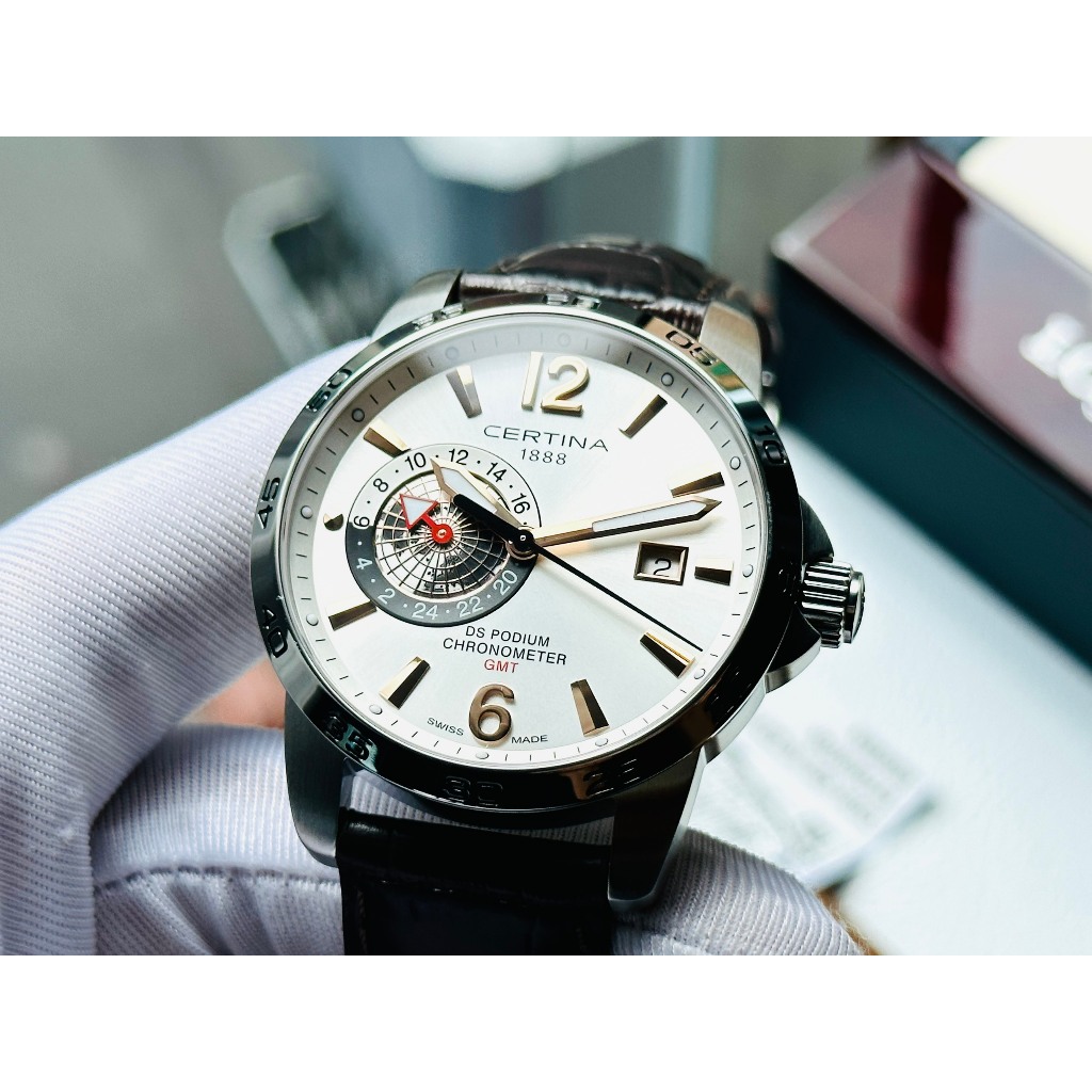 Đồng hồ nam dây da Certina DS Podium GMT C034.455.16.037.01