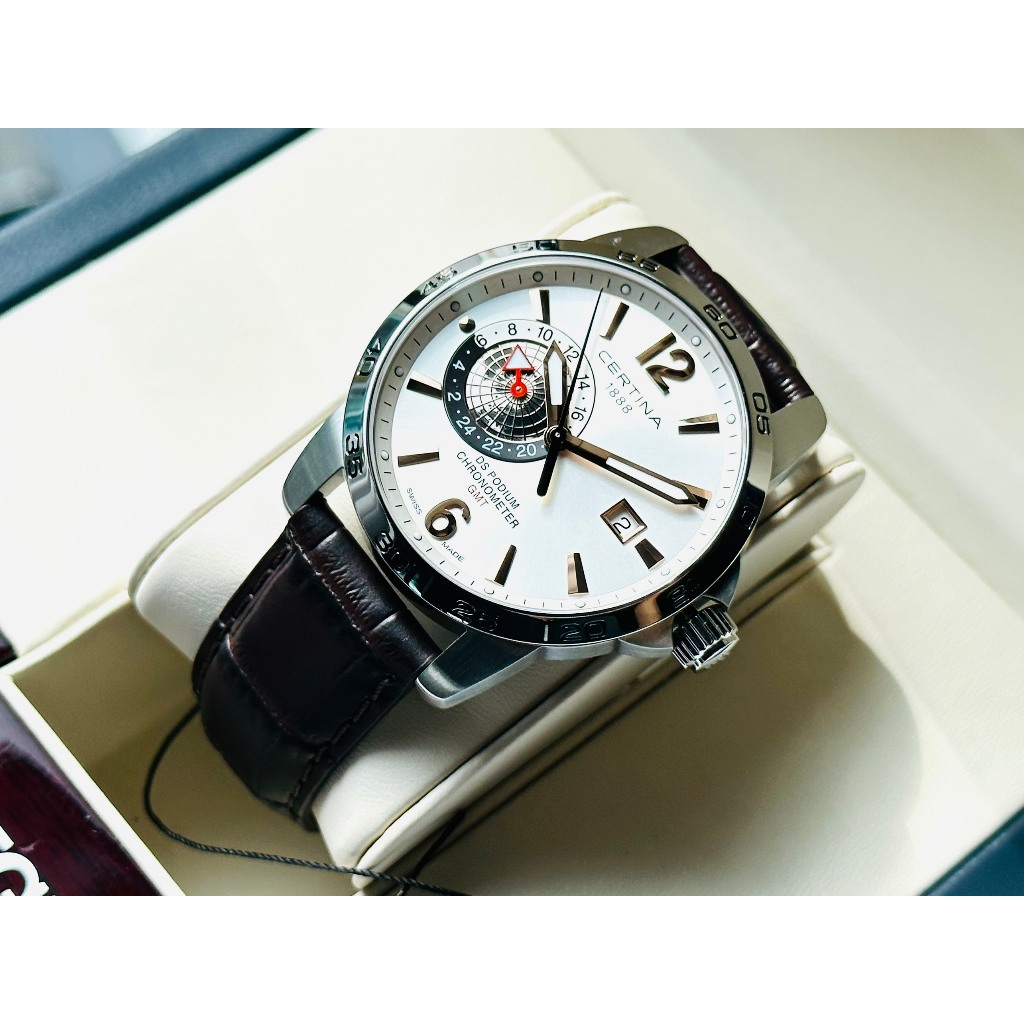 Đồng hồ nam dây da Certina DS Podium GMT C034.455.16.037.01