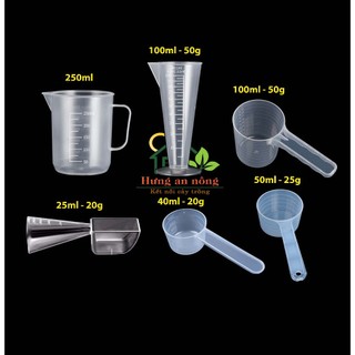 Dụng cụ đong lường nhựa PP dẻo an toàn có nhiều kích cỡ