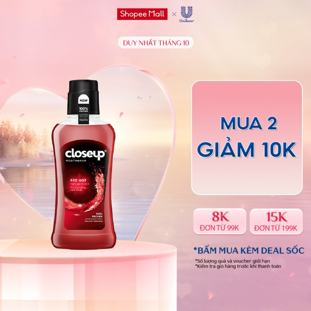 Nước súc miệng CloseUp Red Hot 500ml