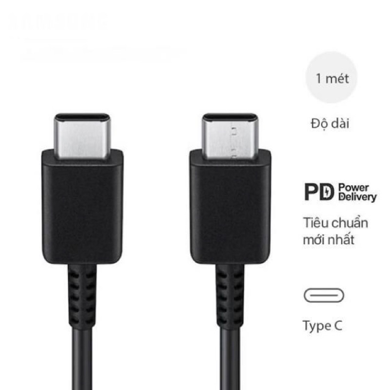 Cáp sạc nhanh Samsung type C, Fold 3, Note10, Note20, S21, S22 - Zin chính hãng 100% - Bảo hành 12 tháng