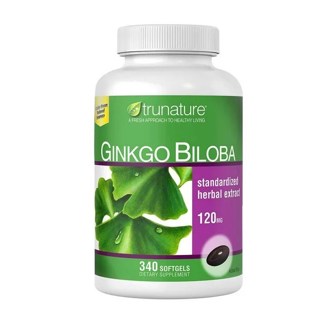 Viên uống bổ não Gingko Biloba TruNature 340 viêngiúp tăng cường lưu thông