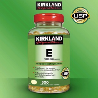 Viên uống đẹp da, nội tiết Kirkland Signature vitamin E 400 I.U