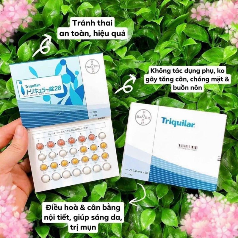 Viên uống phòng tránh Baby hằng ngày 𝐁𝐚𝐲𝐞𝐫 𝐓𝐫𝐢𝐪𝐮𝐢𝐥𝐚𝐫 giúp cân bằng nội tiết tố nữ, nội địa Nhật Bản | Kan.japan