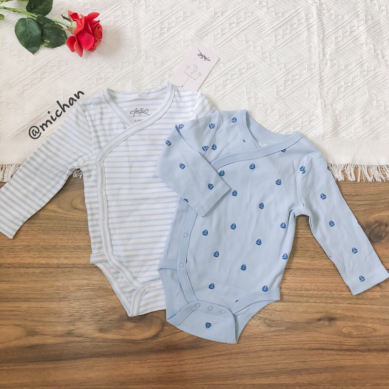 Body chip vạt chéo/cài cúc dài tay