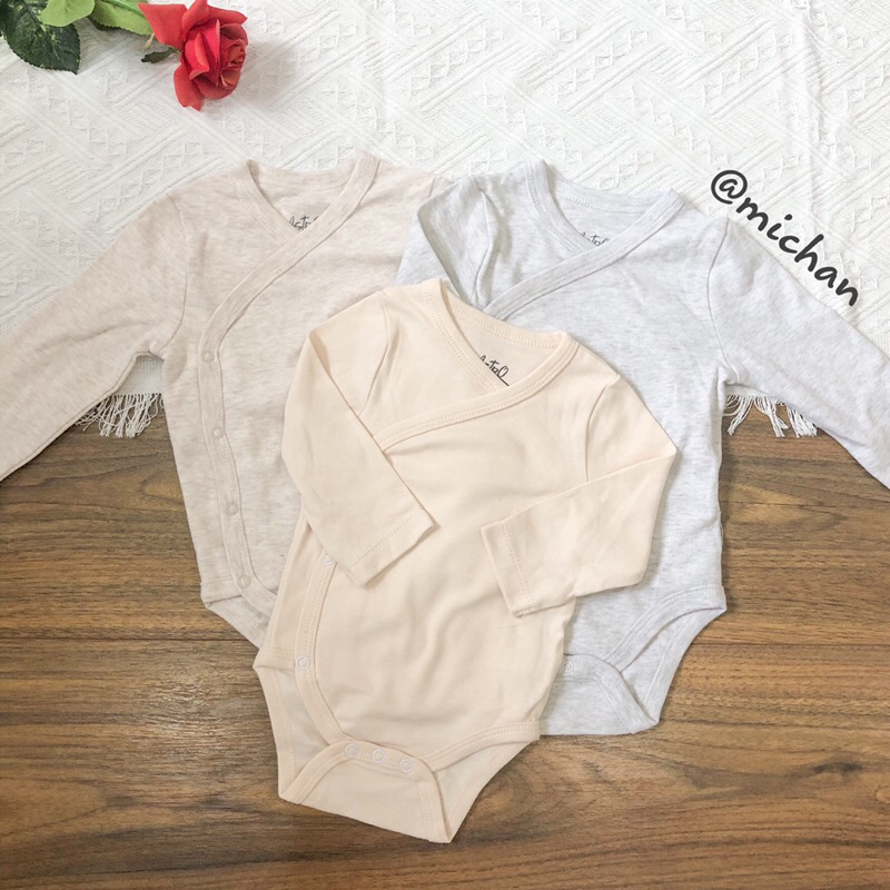 Body chip vạt chéo/cài cúc dài tay