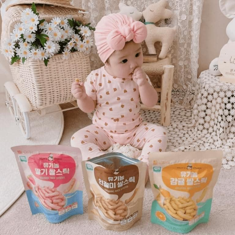 Bánh Gạo Cho Bé Ăn Dặm Bánh Que Mom's choice Hữu Cơ