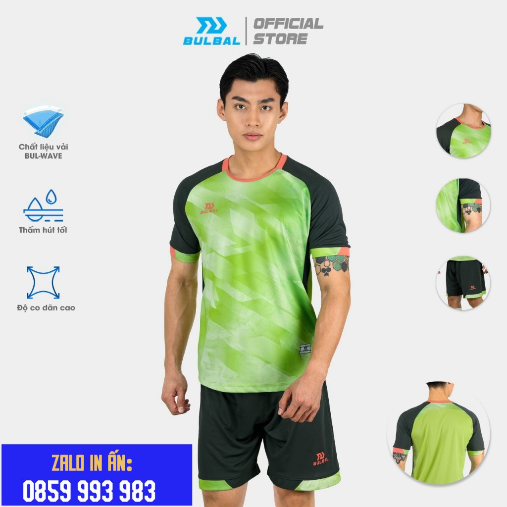 Bộ Quần Áo Thể Thao Đá Bóng Bulbal Predator 4- Chất Vải Cao Cấp, Thoải Mái Thoáng Mát