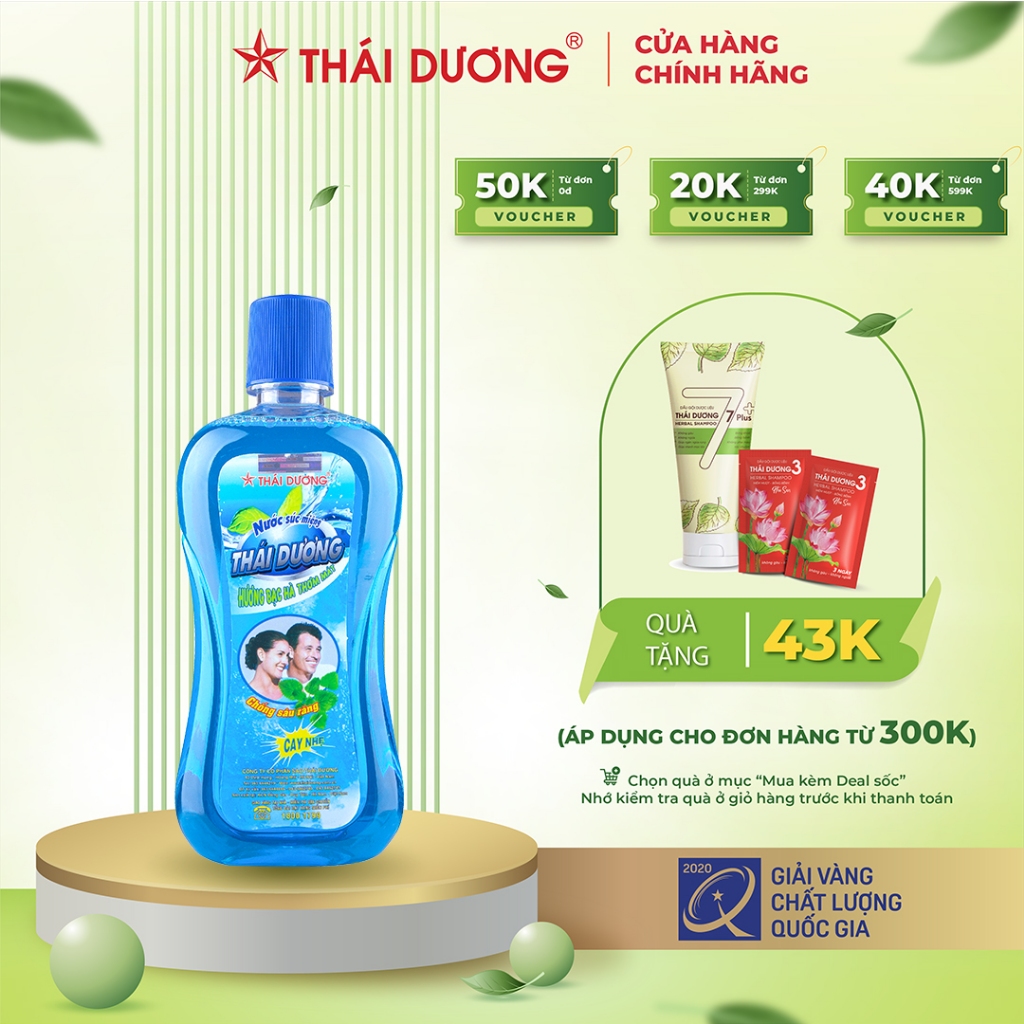 Nước súc miệng bạc hà 500ml - Sao Thái Dương