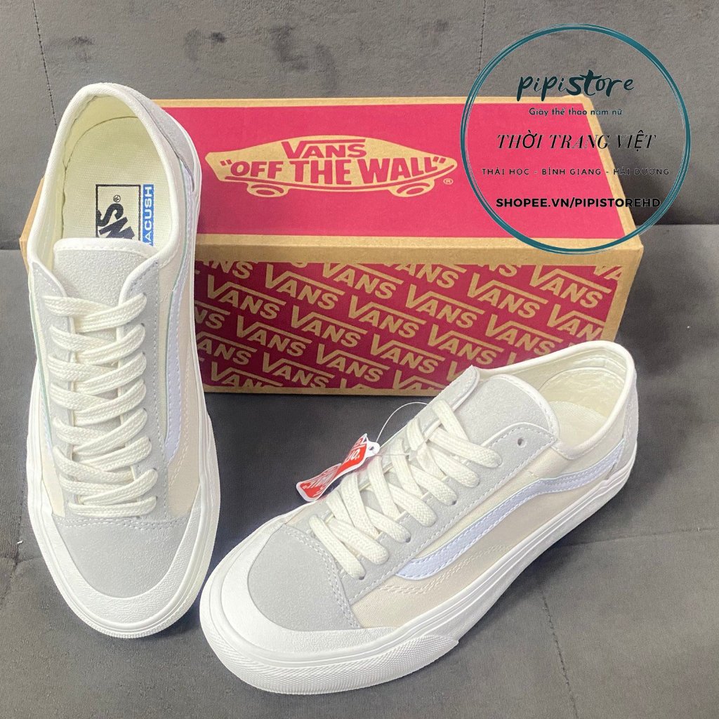 Giày thể thao Vans Old Skool 36 Trắng Xám, size 36 đến 44.