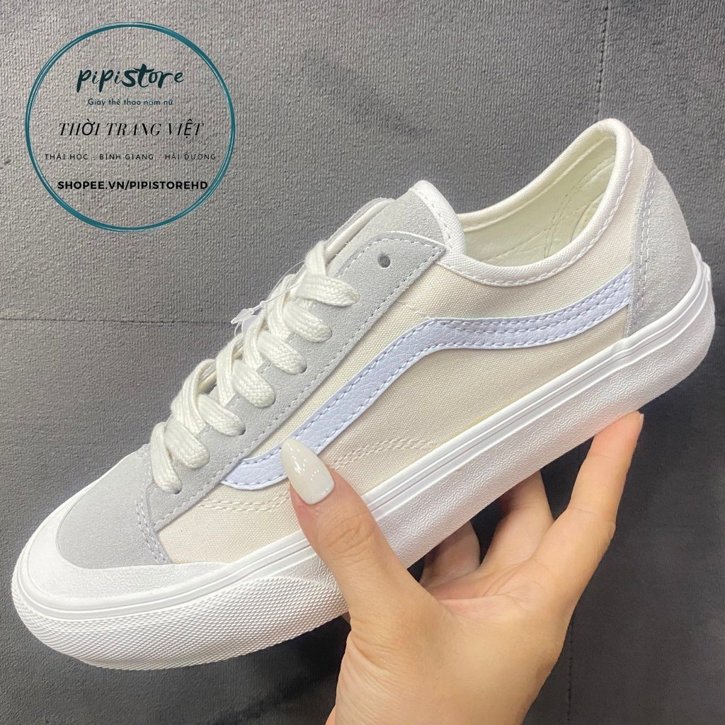 Giày thể thao Vans Old Skool 36 Trắng Xám, size 36 đến 44.