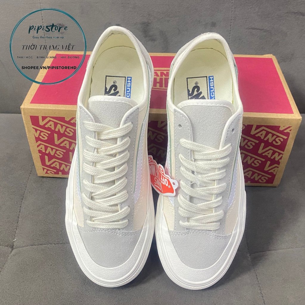 Giày thể thao Vans Old Skool 36 Trắng Xám, size 36 đến 44.