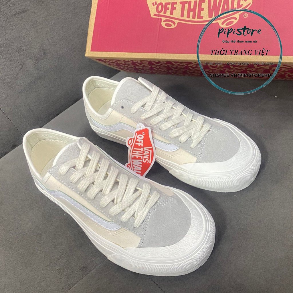 Giày thể thao Vans Old Skool 36 Trắng Xám, size 36 đến 44.