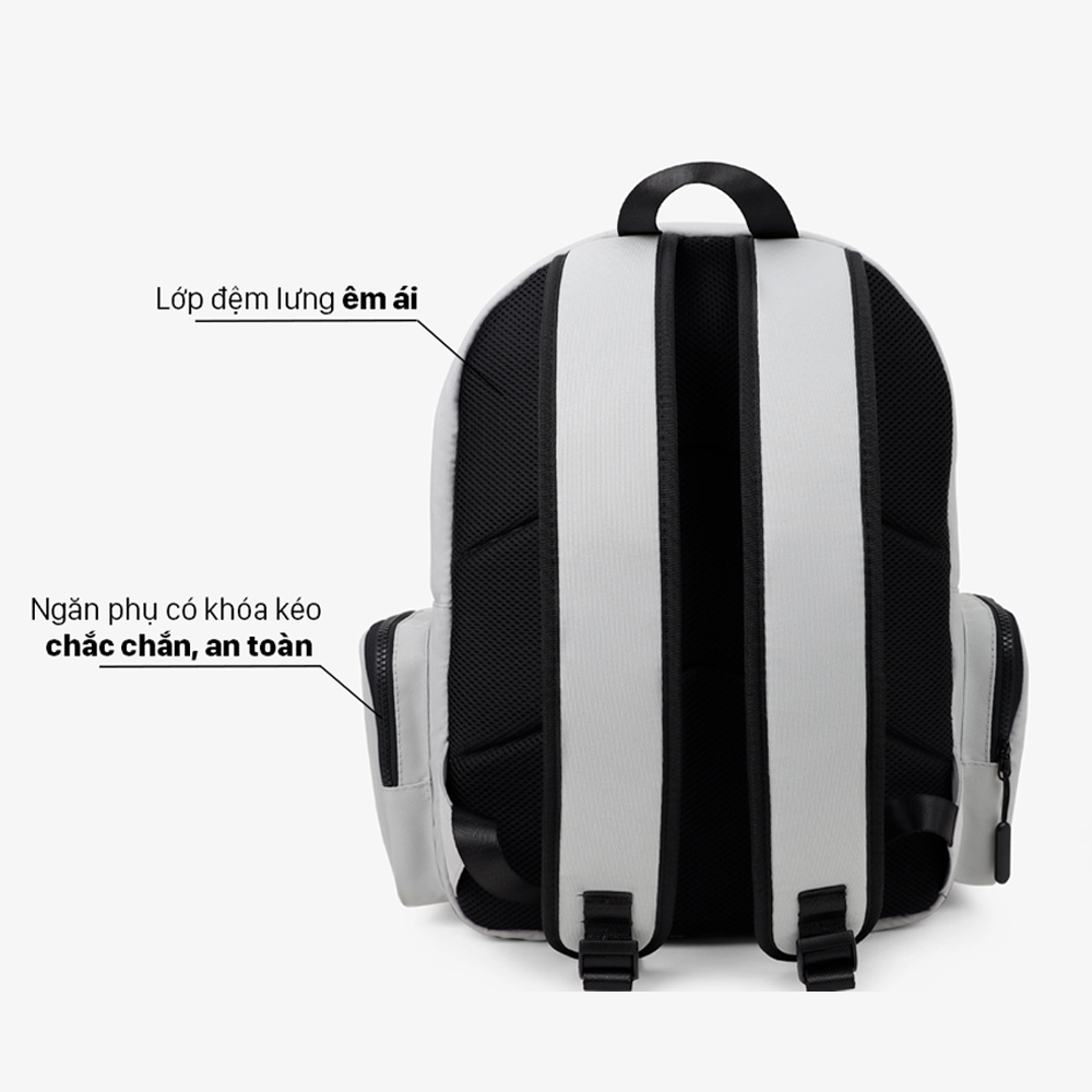 Balo túi hộp LAZA Catse Backpack 580 vải canvas trượt nước, chứa được laptop 15.6in, bảo hành trọn đời