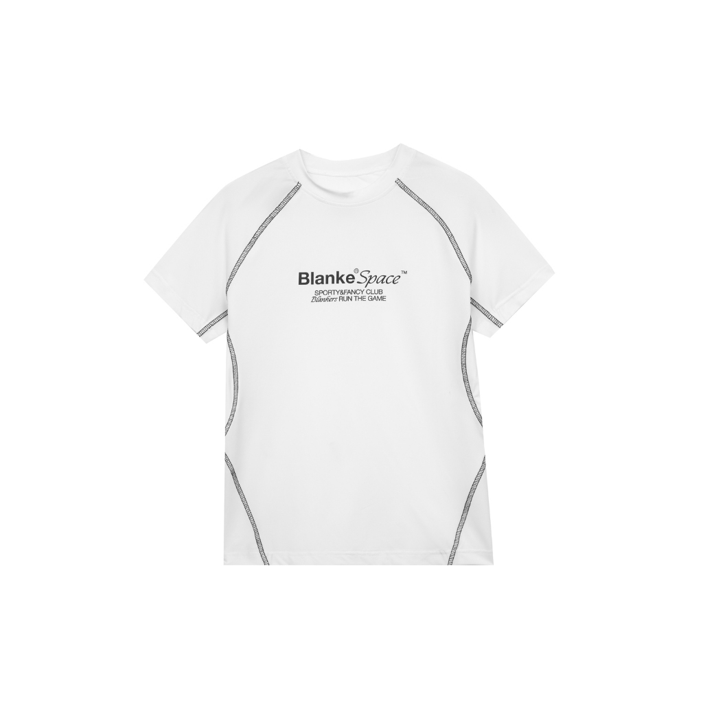BLANKESPACE Áo Fancy Body Tee Thể Thao Nam Nữ Unisex Vải Poly 4 Chiều Hai Màu