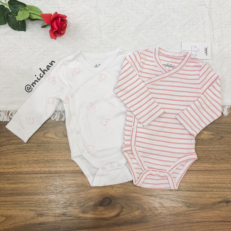 Body chip vạt chéo/cài cúc dài tay