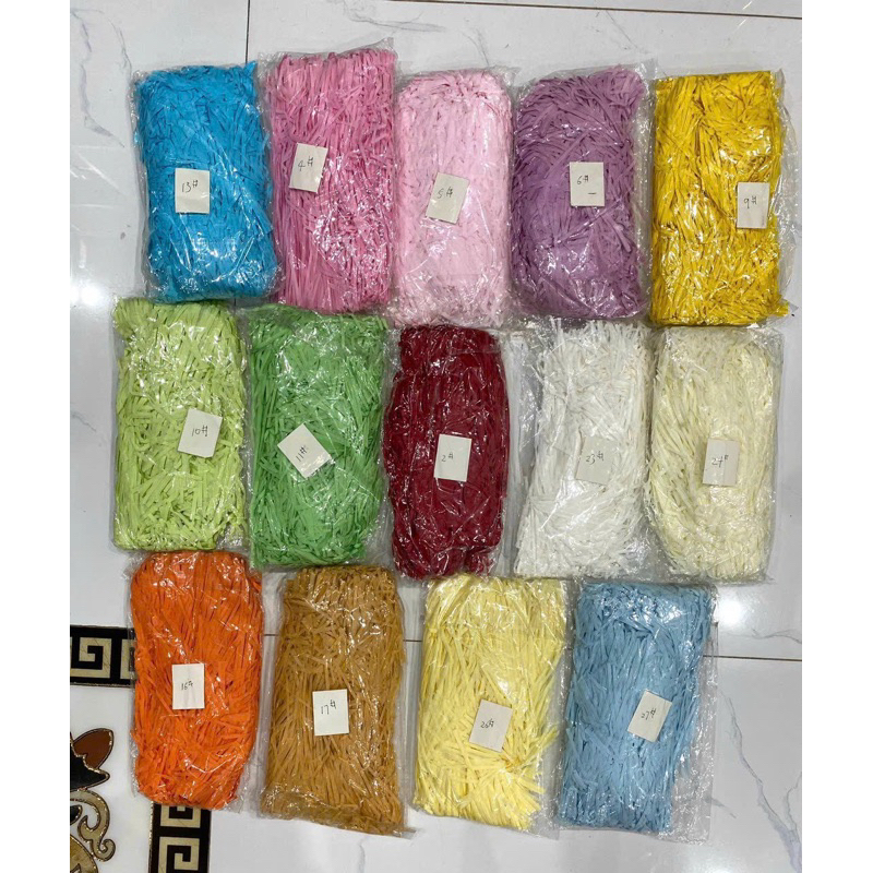 Giấy Rơm Cắt Sợi Lót Hộp Quà Tặng