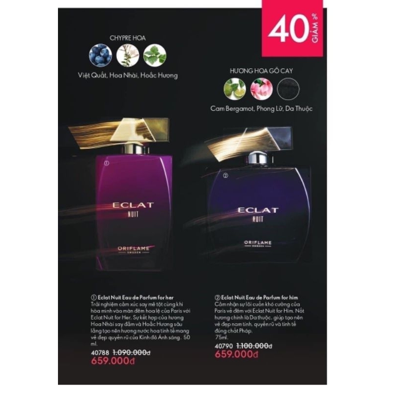 Nước hoa Eclat nam nữ sz lớn