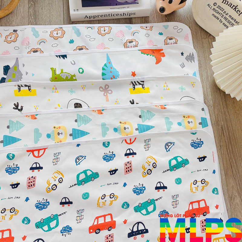 Lót chống thấm HỌA TIẾT dễ thương cho bé 70x50cm L04