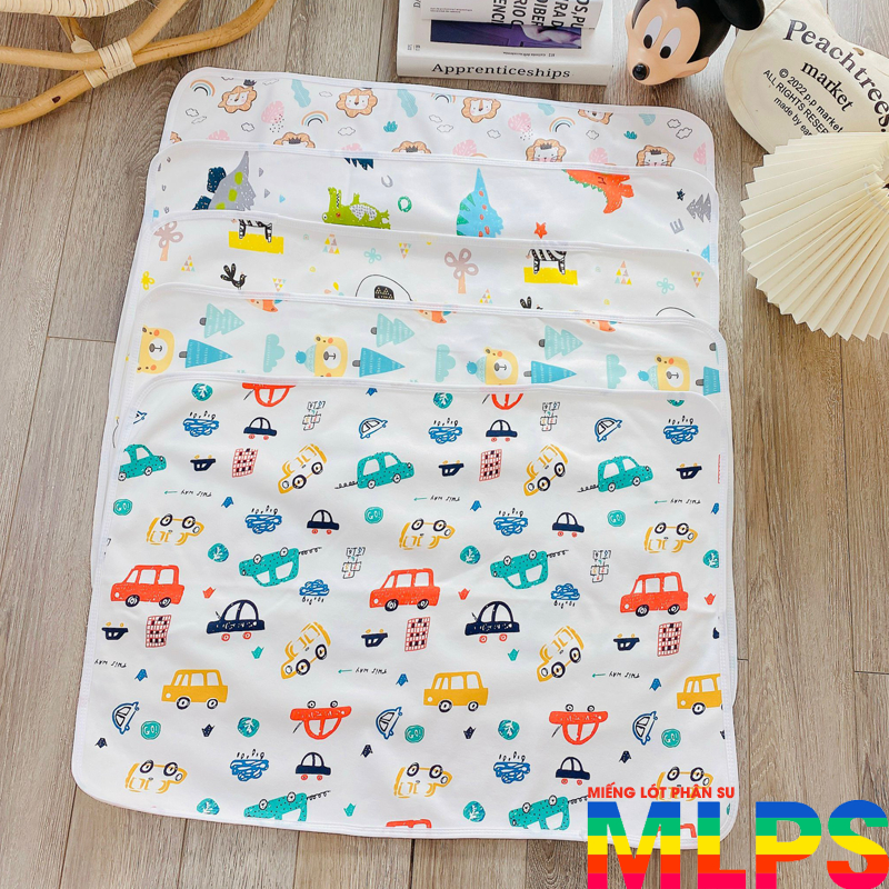 Lót chống thấm HỌA TIẾT dễ thương cho bé 70x50cm L04
