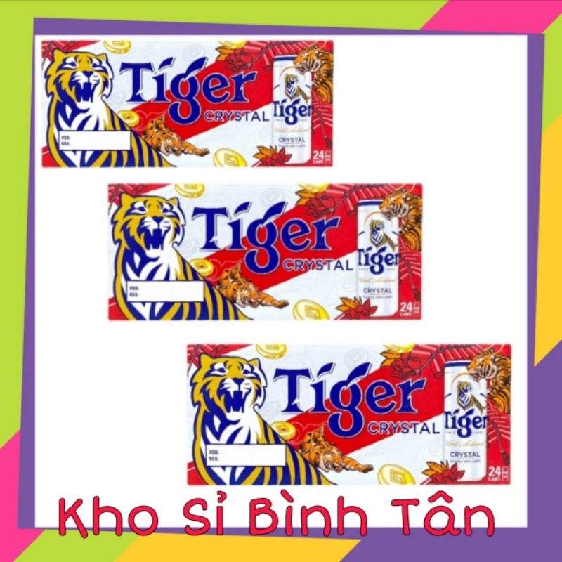 MẪU XUÂN _ COMBO 3 Thùng 24 lon bia Tiger Crystal 330ml