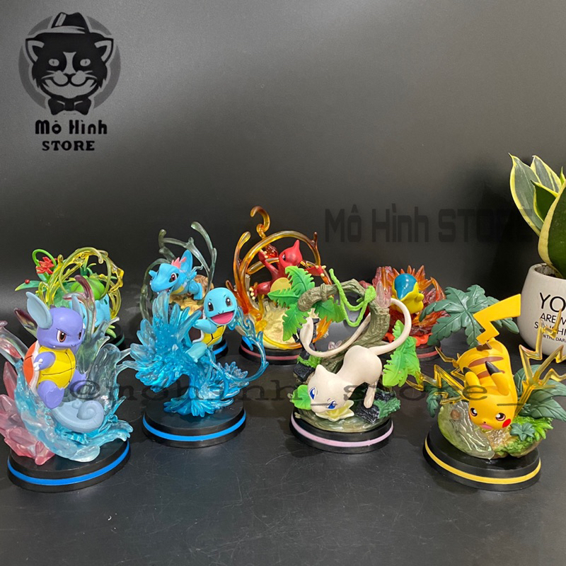 🔥Mô Hình Pokemon Pikachu - Cao 14cm - nặng 300gram - Pokemon - Bộ Pokemon - Có Vỏ Hộp màu màu