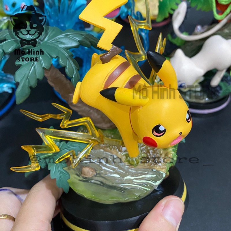 🔥Mô Hình Pokemon Pikachu - Cao 14cm - nặng 300gram - Pokemon - Bộ Pokemon - Có Vỏ Hộp màu màu